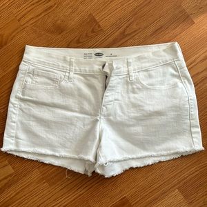 Old navy white jean shorts